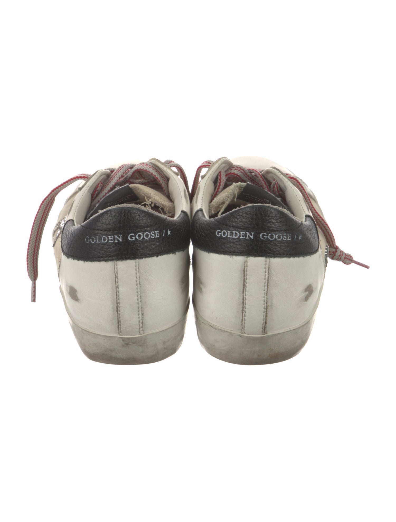 Golden Goose Leather Printed Sneakers